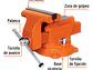Prensa de banco industrial 8' Truper 18595, acero  - Miniatura 3 | aztools.co