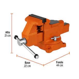 Prensa de banco industrial 5' Truper 18593, acero 