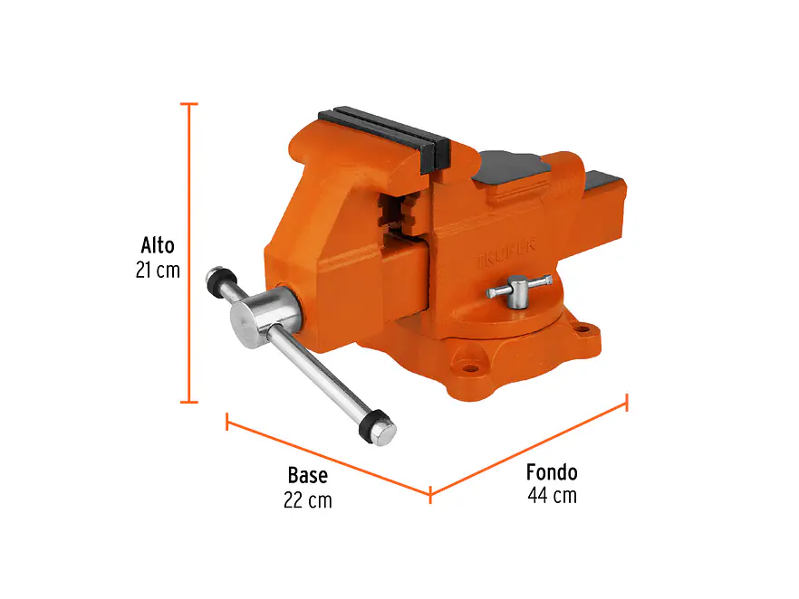 Prensa de banco industrial 5' Truper 18593, acero  - Foto 2 | aztools.co