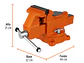 Prensa de banco industrial 5' Truper 18593, acero  - Miniatura 2 | aztools.co