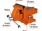 Prensa de banco industrial 5' Truper 18593, acero  - Miniatura 3 | aztools.co