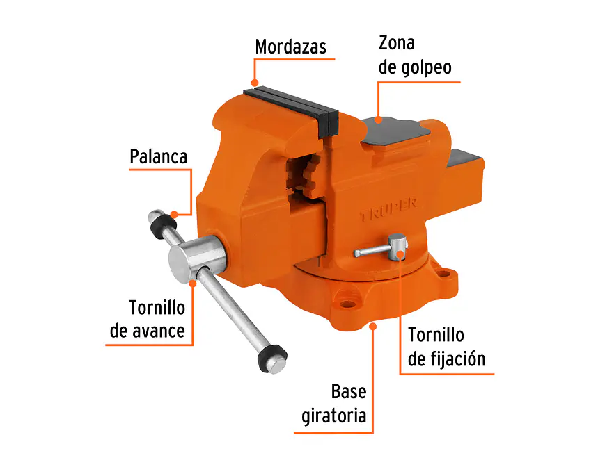 Prensa de Banco Truper 18592 Industrial 4