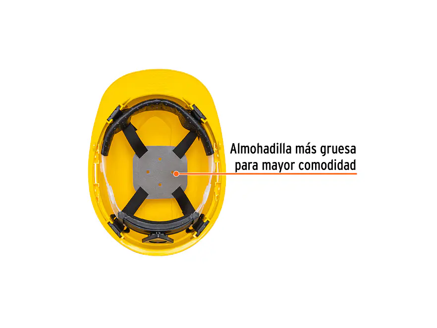 Casco de seguridad color amarillo Truper 14294 - Foto 2 | aztools.co