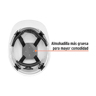 Casco de seguridad color blanco Truper 10370