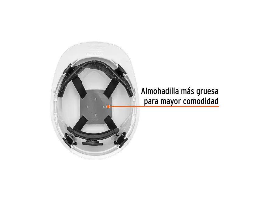 Casco de seguridad color blanco Truper 10370 - Foto 2 | aztools.co