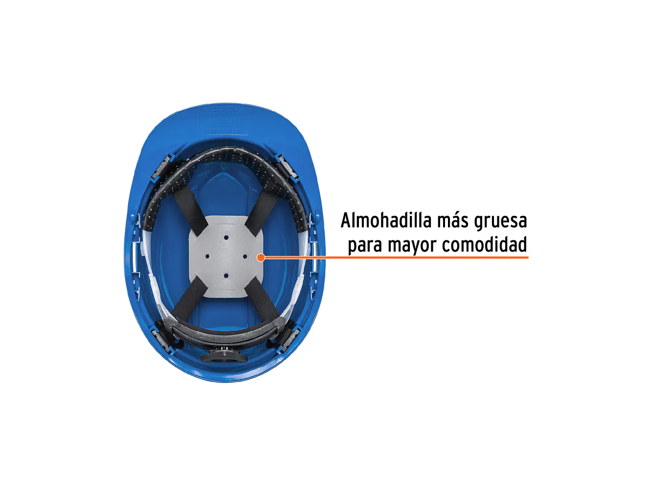 Casco de seguridad color azul Truper 10371 - Foto 2 | aztools.co