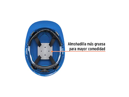 Casco de seguridad color azul Truper 10371 - Foto 2 | aztools.co