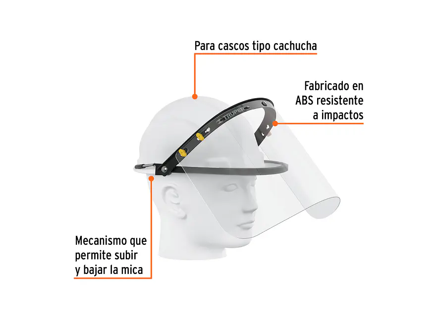 Adaptador Facial Truper 14318 para Casco - Foto 2 | aztools.co