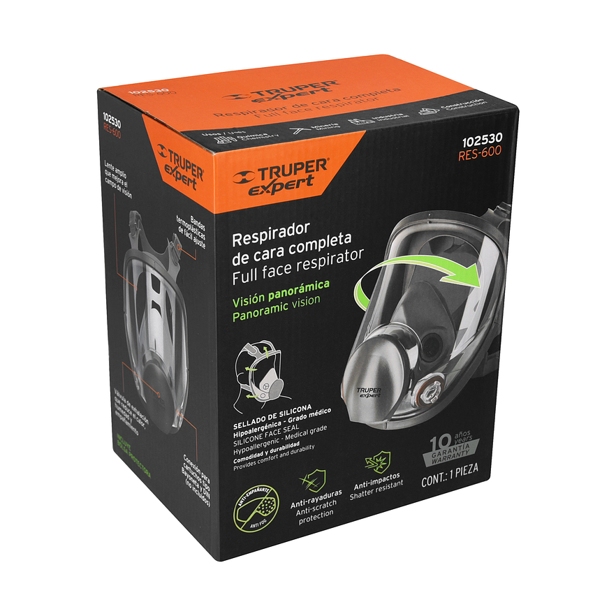 Respirador Truperfesional Truper 102530, de Cara Completa 3