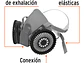 Kit respirador profesional con cartuchos pintura y pesticida Truper 13731 - Miniatura 2 | aztools.co