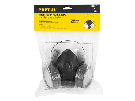 Respirador Pretul 23391 Sin Cartucho, 2 filtros - Foto 3 | aztools.co
