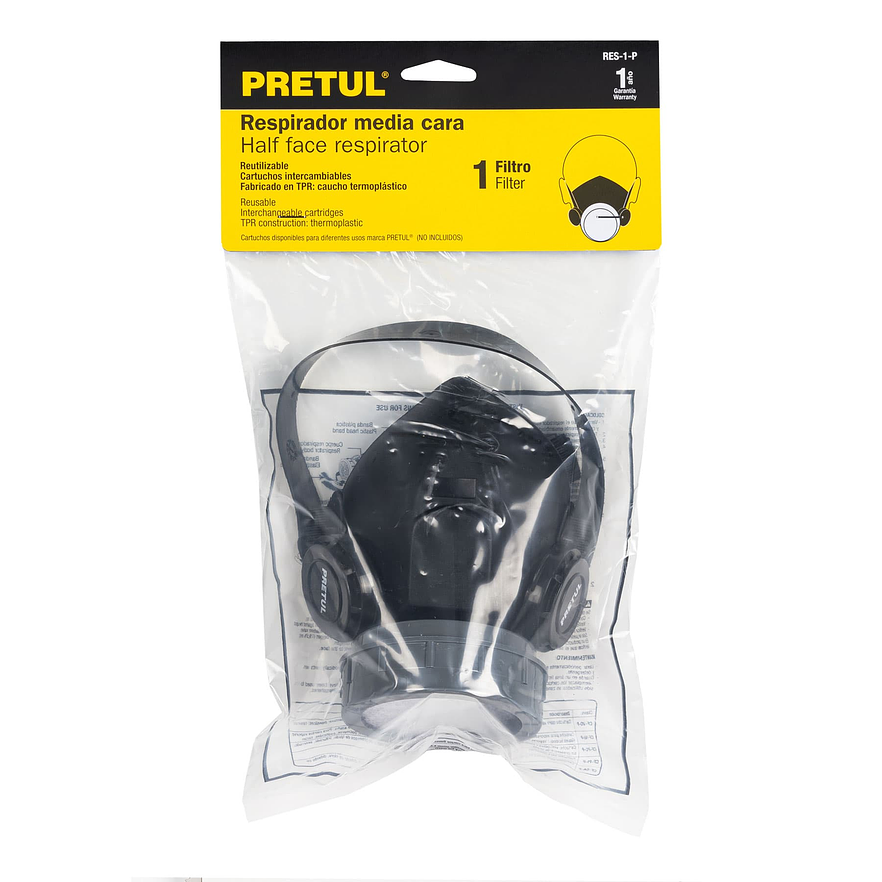 Respirador sin cartucho, 1 filtro, Pretul 23390 3