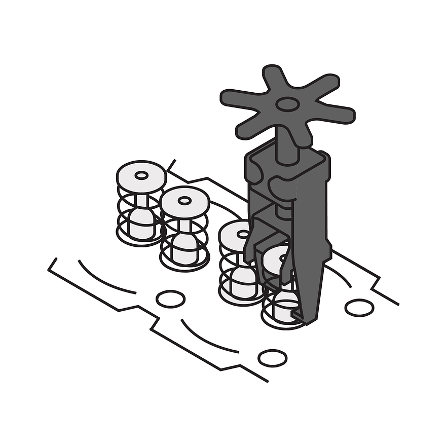 Compresor de resortes de válvulas Truper 14524 con cabeza  4