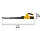 Sopladora Inalámbrica Pretul 28274, 20V, con 1 Batería 4Ah - Miniatura 3 | aztools.co