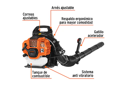 Sopladora a Gasolina Truper 102970, 53cc, Tipo Mochila - Foto 2 | aztools.co