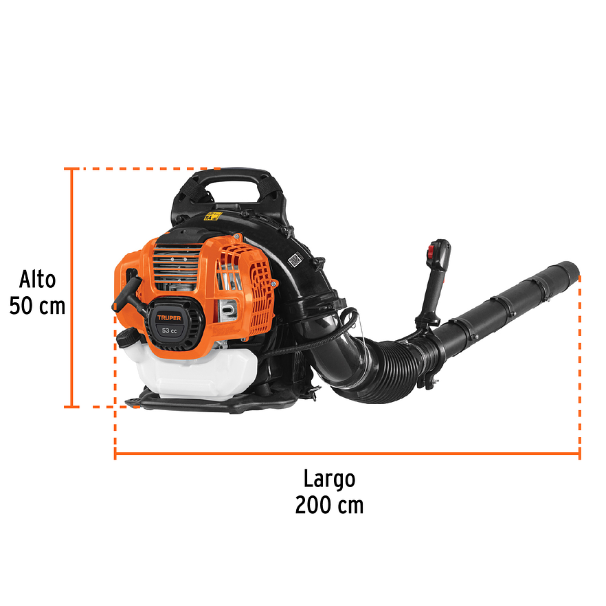 Sopladora a Gasolina Truper 102970, 53cc, Tipo Mochila - Foto 3 | aztools.co