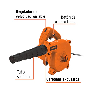 Sopladora/Aspiradora Eléctrica Truper 103019, de 650 W