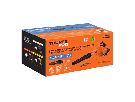 Sopladora para Taller Truper 103265, 20V, 1 Batería 2Ah - Foto 4 | aztools.co