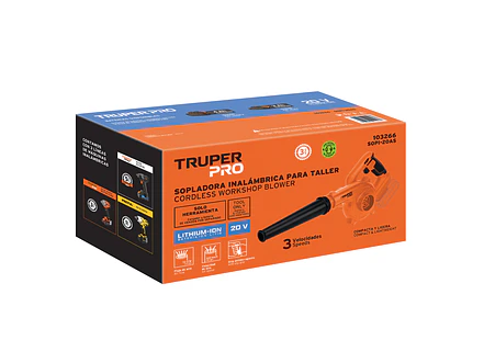 Sopladora para Taller Truper 103266, 20V, Sin Accesorios - Foto 4 | aztools.co