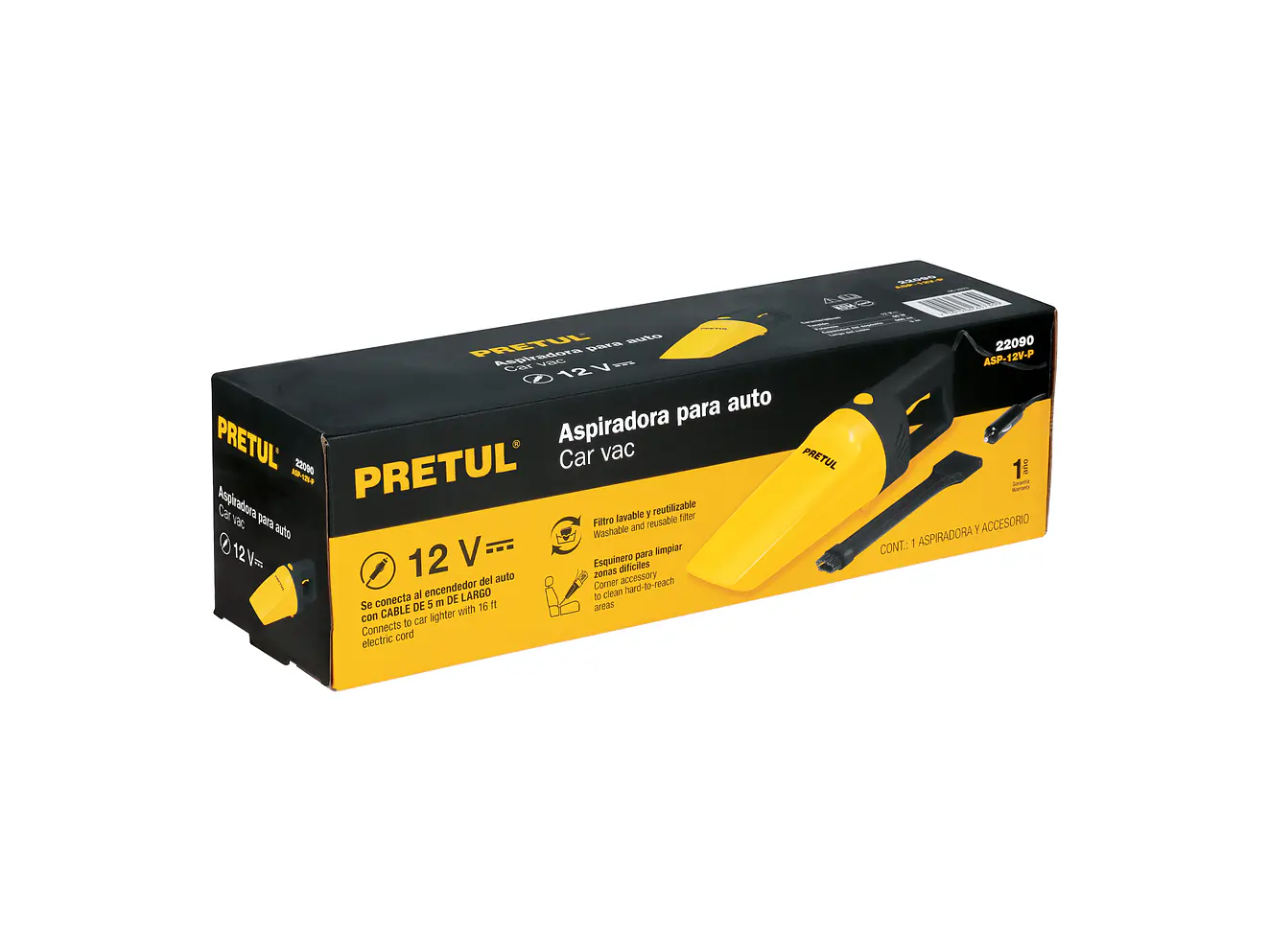 Aspiradora para auto Pretul 22090 de 12 volts - Foto 4 | aztools.co