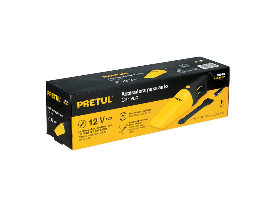 Aspiradora para auto Pretul 22090 de 12 volts - Foto 4 | aztools.co