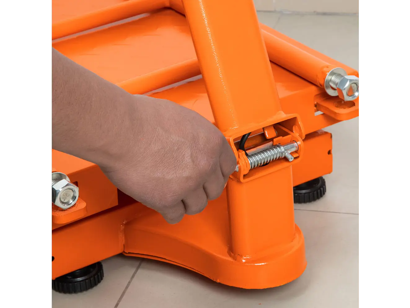 Báscula de plataforma Truper 15733, plegable, capacidad 500 kg