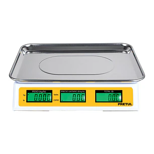 Báscula Electrónica Multifunciones Pretul 27119, de 30 kg
