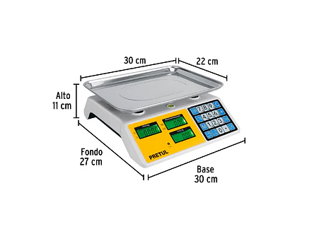 Báscula Electrónica Multifunciones Pretul 27119, de 30 kg - Foto 5 | aztools.co