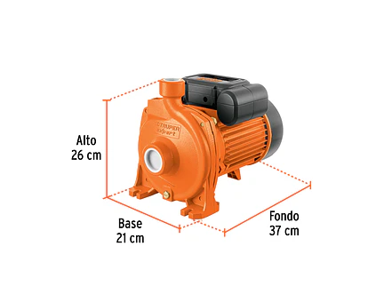 Bomba Centrífuga para Agua Truper 10066, 2 HP, Modelo Europeo - Foto 5 | aztools.co