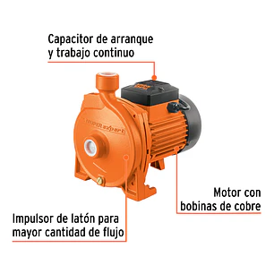 Bomba Centrífuga para Agua Truper 10074, 1 HP, Modelo Europeo