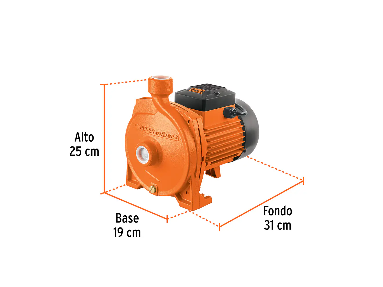 Bomba Centrífuga para Agua Truper 10074, 1 HP, Modelo Europeo - Foto 5 | aztools.co