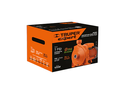 Bomba Centrífuga para Agua Truper 10074, 1 HP, Modelo Europeo - Foto 6 | aztools.co