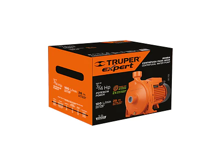 Bomba Centrífuga para Agua Truper 10073, 3/4 HP, Modelo Europeo - Foto 6 | aztools.co