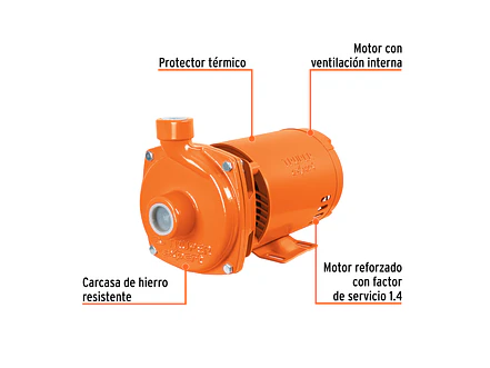Bomba Centrífuga para Agua Truper 100433, 1 HP - Foto 2 | aztools.co