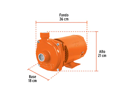 Bomba Centrífuga para Agua Truper 100433, 1 HP - Foto 3 | aztools.co