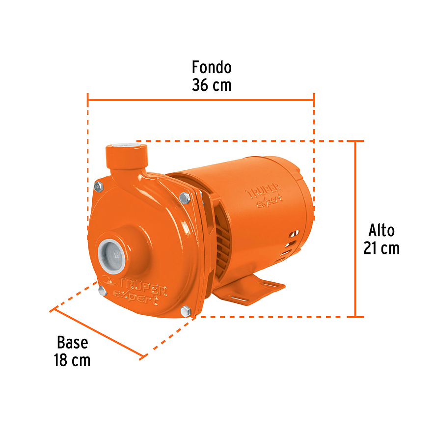 Bomba Centrífuga para Agua Truper 100433, 1 HP - Foto 3 | aztools.co