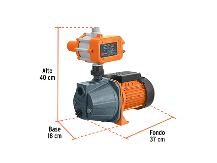 Bomba Presurizadora Jet Truper PRE-1 102855 1 HP 50m Altura 2 Servicios 110V - Foto 3 | aztools.co
