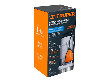 Bomba Sumergible para Agua Limpia Truper 15003 - Foto 5 | aztools.co