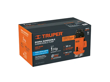 Bomba Sumergible para Agua Truper 100171, 1 HP - Foto 5 | aztools.co