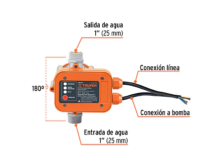 Control Automático de Presión Truper 102417, 180° - Foto 2 | aztools.co
