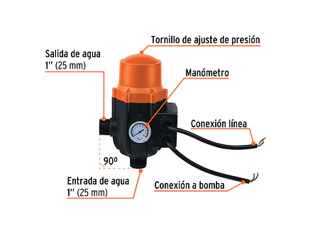 Control Automático de Presión Truper 102416, 90° - Foto 2 | aztools.co