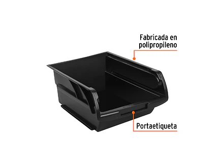 Gaveta apilable de plástico Truper 11201 41x31x18 cm  - Foto 2 | aztools.co