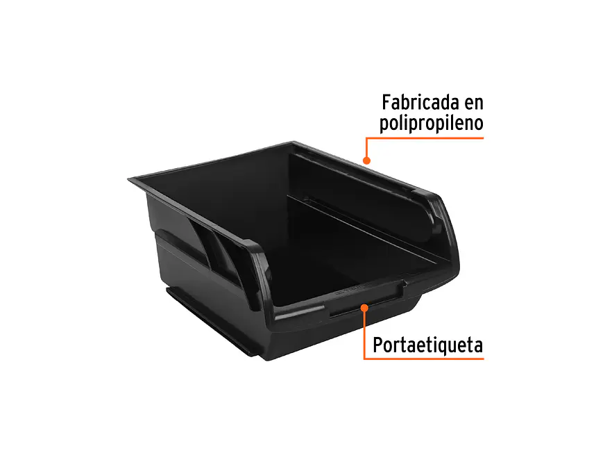 Gaveta apilable de plástico Truper 11201 41x31x18 cm  - Foto 2 | aztools.co