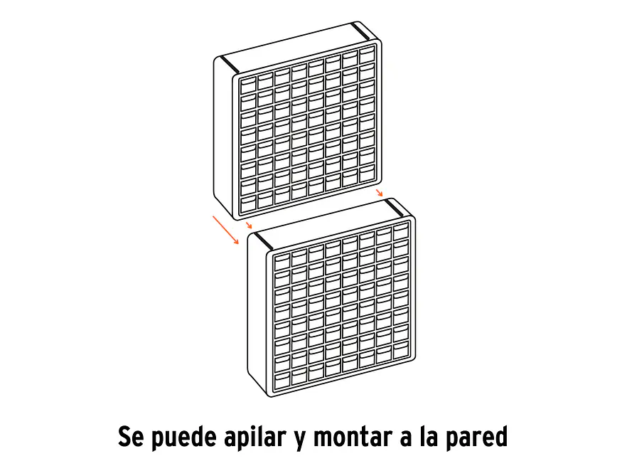 Organizador Truper 102642, con 44 Gavetas - Foto 5 | aztools.co