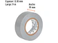 Cinta de aislar # 22 Truper 13516, 9 m, gris  - Miniatura 3 | aztools.co