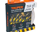 Cinta antiderrapante ama/negra con abrasivo Truper 101449, 50mm x 18m