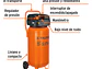 Compresor Libre de Aceite Truper 13847, 50L, 3HP, Vertical - Miniatura 2 | aztools.co