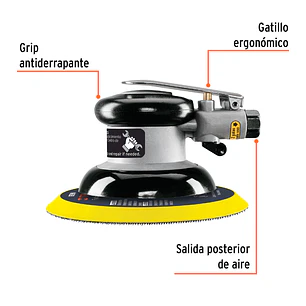 Lijadora orbital neumática industrial Truper 101895 6