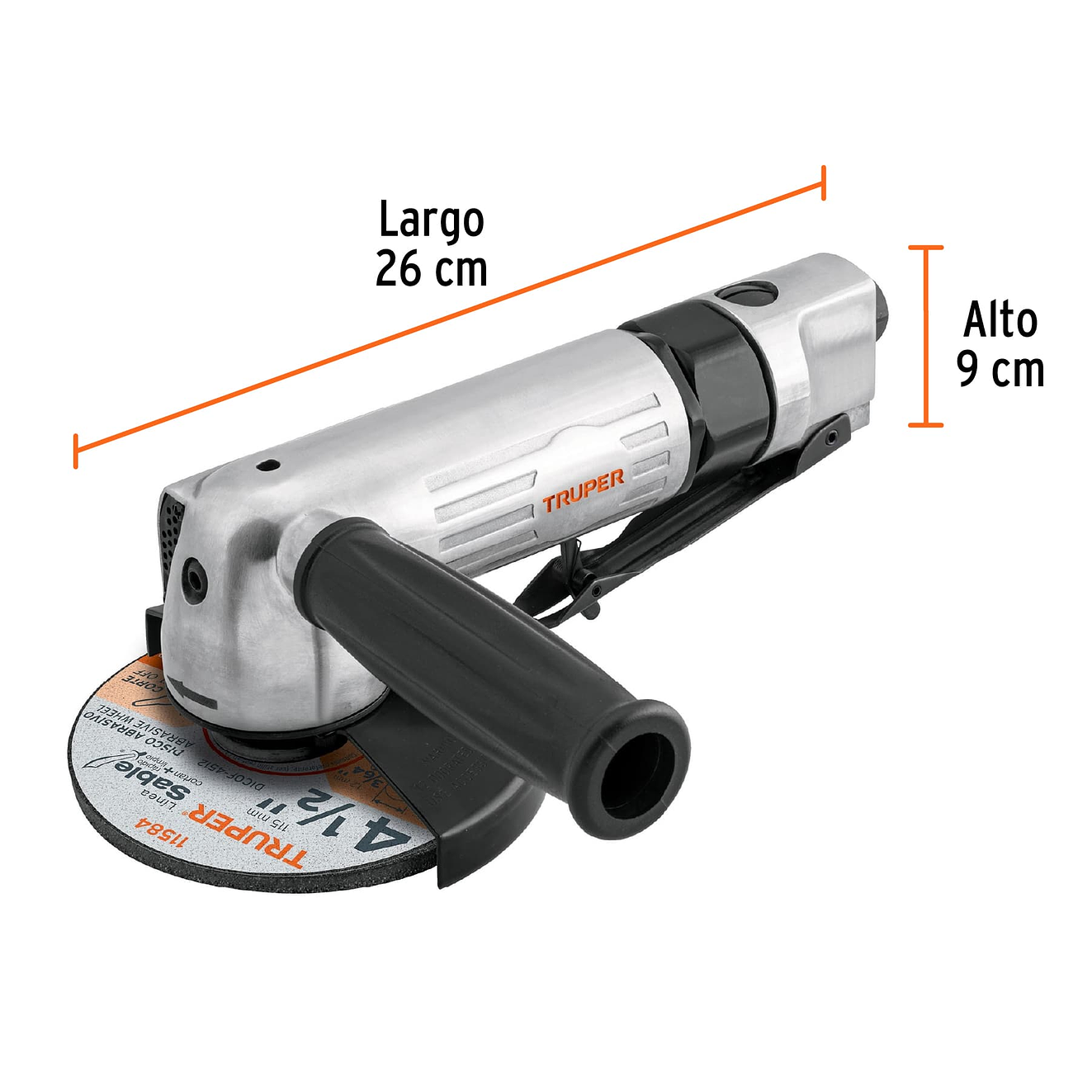 Pulidora Neumática Truper 101072, 4-1/2