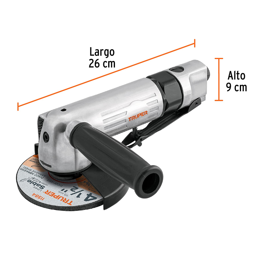 Pulidora Neumática Truper 101072, 4-1/2